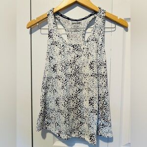 Avalanche Black, Navy &  White Patterned Racer Back Athletic Tank